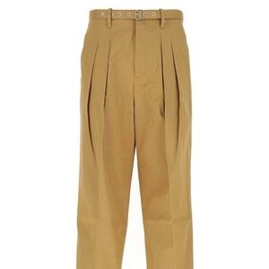 JW Anderson Calvary Twill Front Pleat Trousers